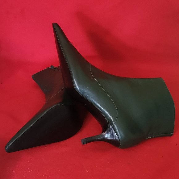 Fusion Meiry Green Leather Boots 9M Womens Shoes - Picture 6 of 11